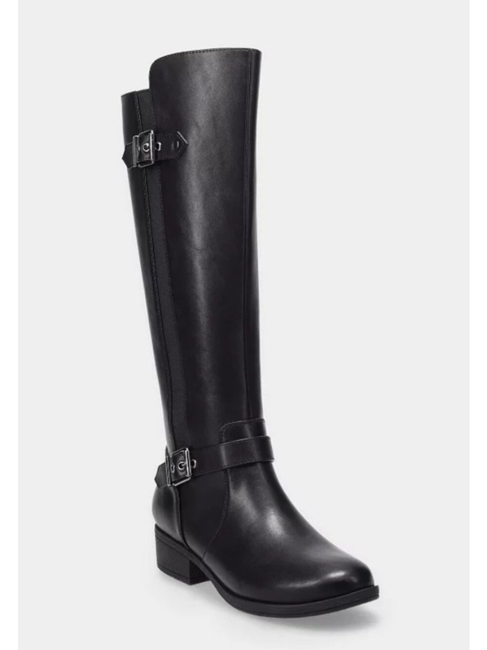 New Croft & Barrow® Uleen Knee-High Riding BLACK or BROWN Boots Size 7 Wide Calf